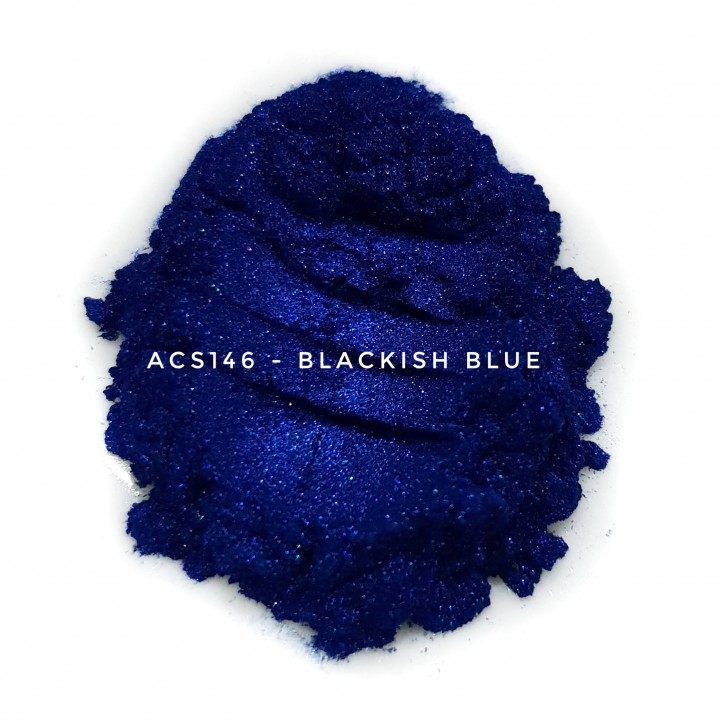 Косметический пигмент ACS146 Blackish Blue (Черно-синий), 10-60 мкм