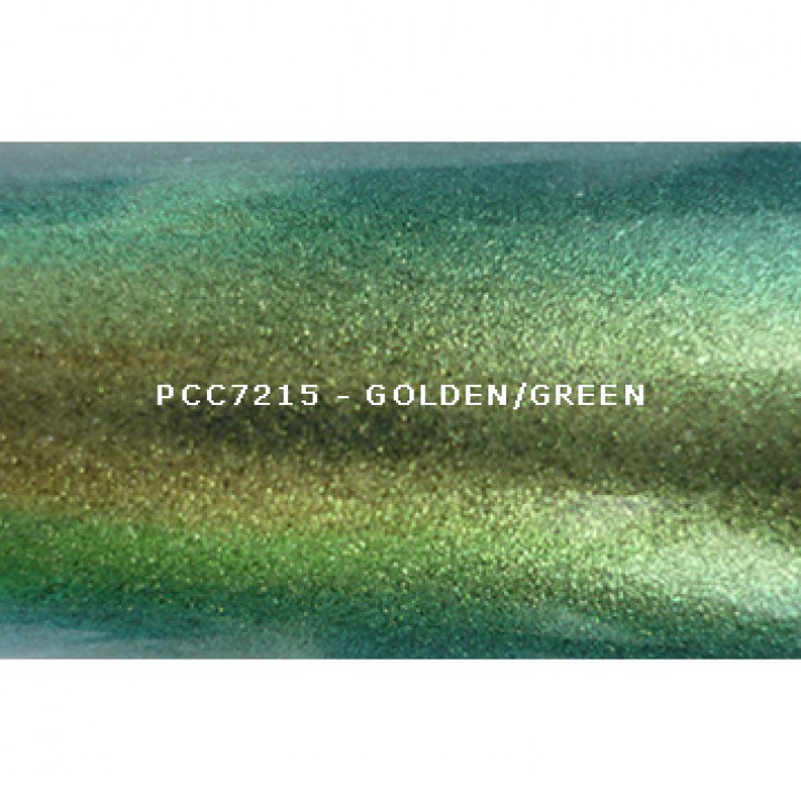 Косметический пигмент PCC7215 Golden/Green (Золотистый/зеленый), 30-115 мкм