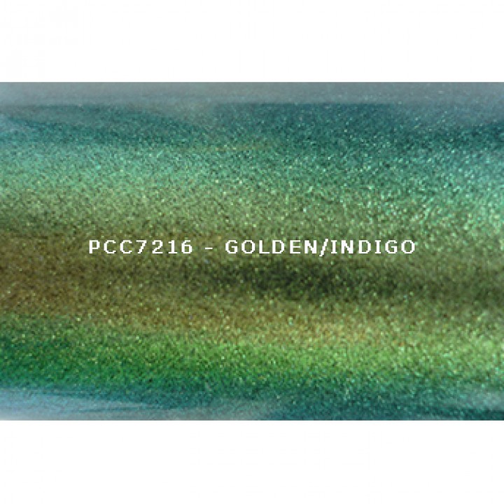 Косметический пигмент PCC7216 Golden/Indigo (Золотистый/индиго), 30-115 мкм