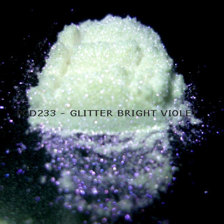 Косметический пигмент PCD233 Glitter Bright violet (Блестки ярко-фиолетовые), 30-150 мкм
