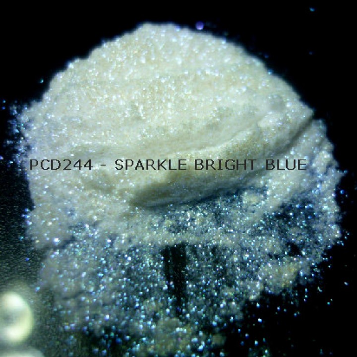 Косметический пигмент PCD244 Sparkle Bright Blue (Искристый ярко-синий), 40-200 мкм
