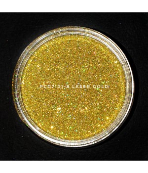 PCG7101-200 - Голографический золотой, 200-200 мкм (Laser Gold)