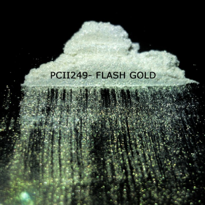 Косметический пигмент PCII249 Flash Gold (Вспыхивающий золотой), 10-100 мкм