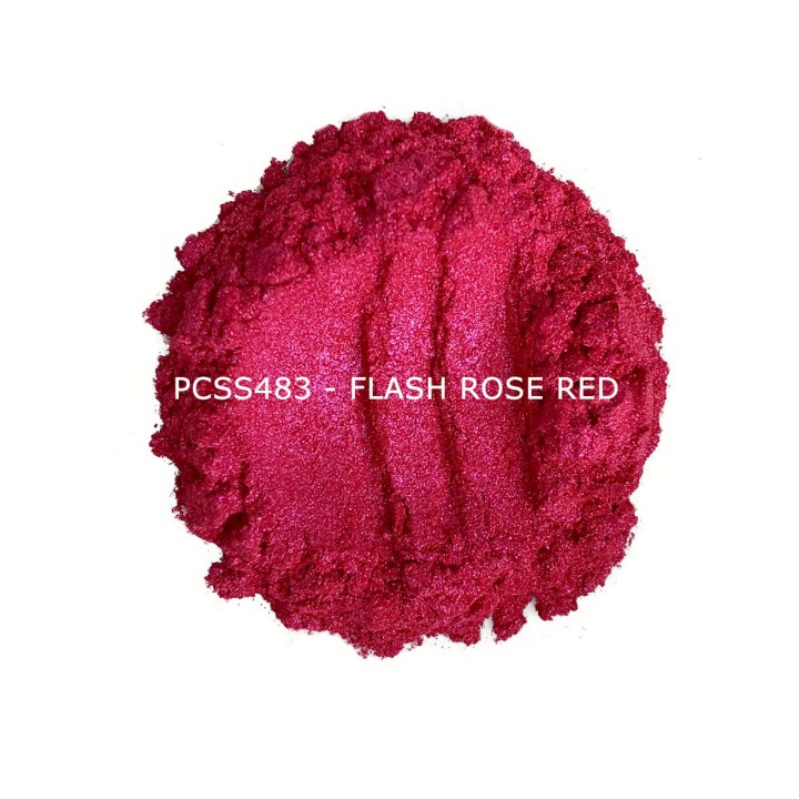 Косметический пигмент PCSS483 Flash Rose Red (Вспыхивающее розовое золото), 10-100 мкм