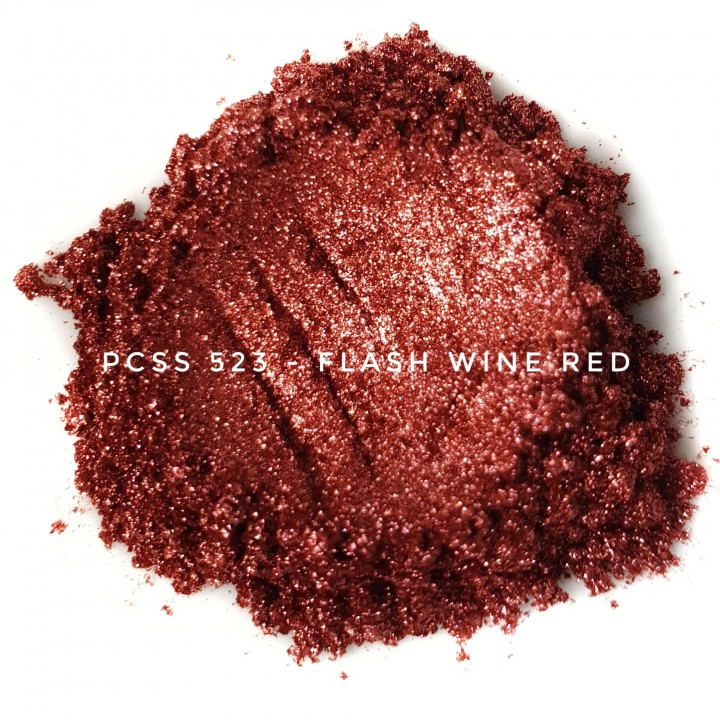 Косметический пигмент PCSS523 Flash Wine Red (Вспыхивающий винно-красный), 20-100 мкм