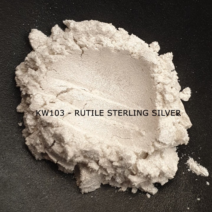 Индустриальный пигмент KW103 Rutile Sterling Silver (Рутильный серебряный), 10-60 мкм