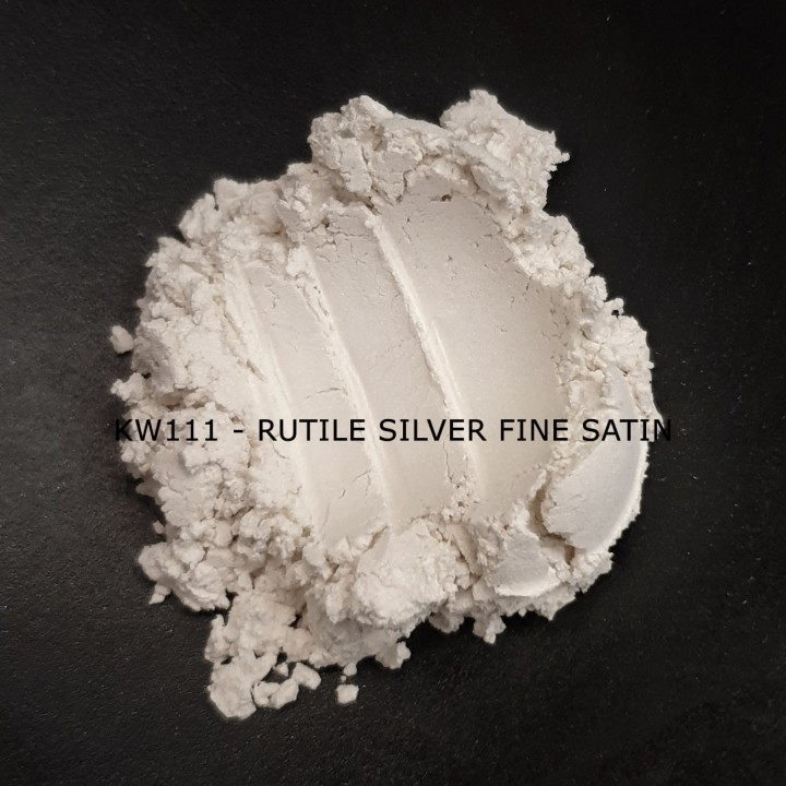 Индустриальный пигмент KW111 Rutile Silver Fine Satin (Рутильное атласное серебро), 0-15 мкм