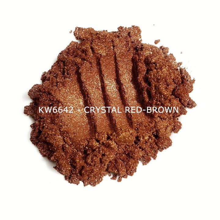 Индустриальный пигмент KW6642 Crystal Red-brown (Красно-коричневый), 10-60 мкм